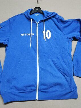 Cavallino Ntt Data Chip Ganassi Racing Zip Hoodie Xl Number 10 Blue 142